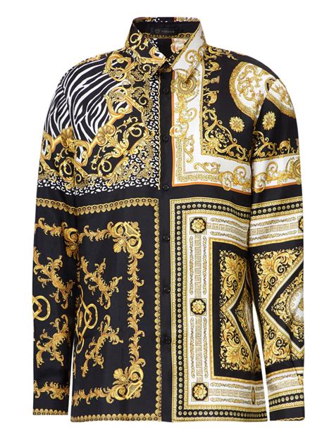 versace heren shirt|authentic versace shirts.